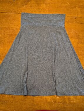 Heathered Blue A-Line Azure Skirt